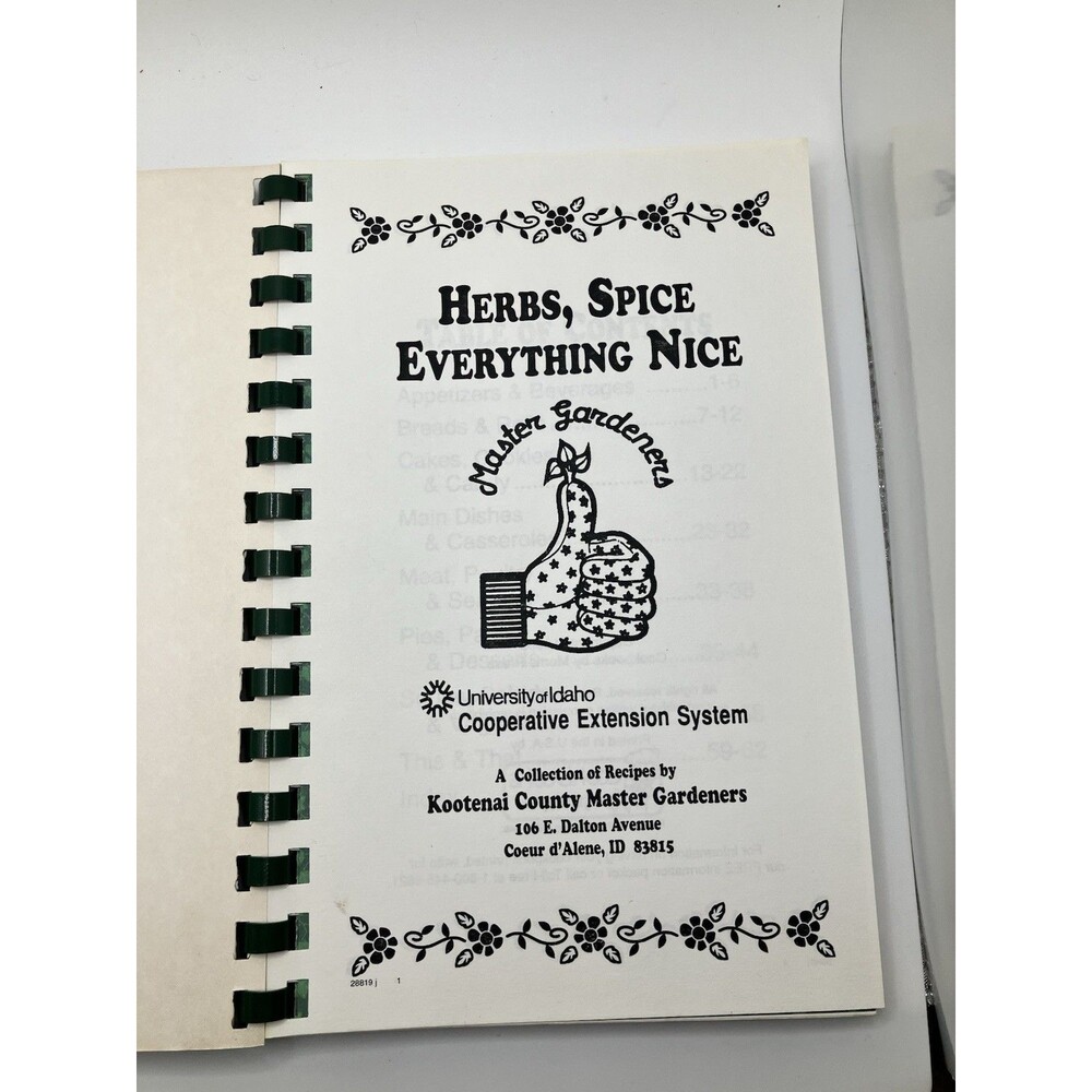 Herbs, Spice And Everything Nice Cookbook Kootenai County Master Gardeners Idaho - Picture 2 of 5